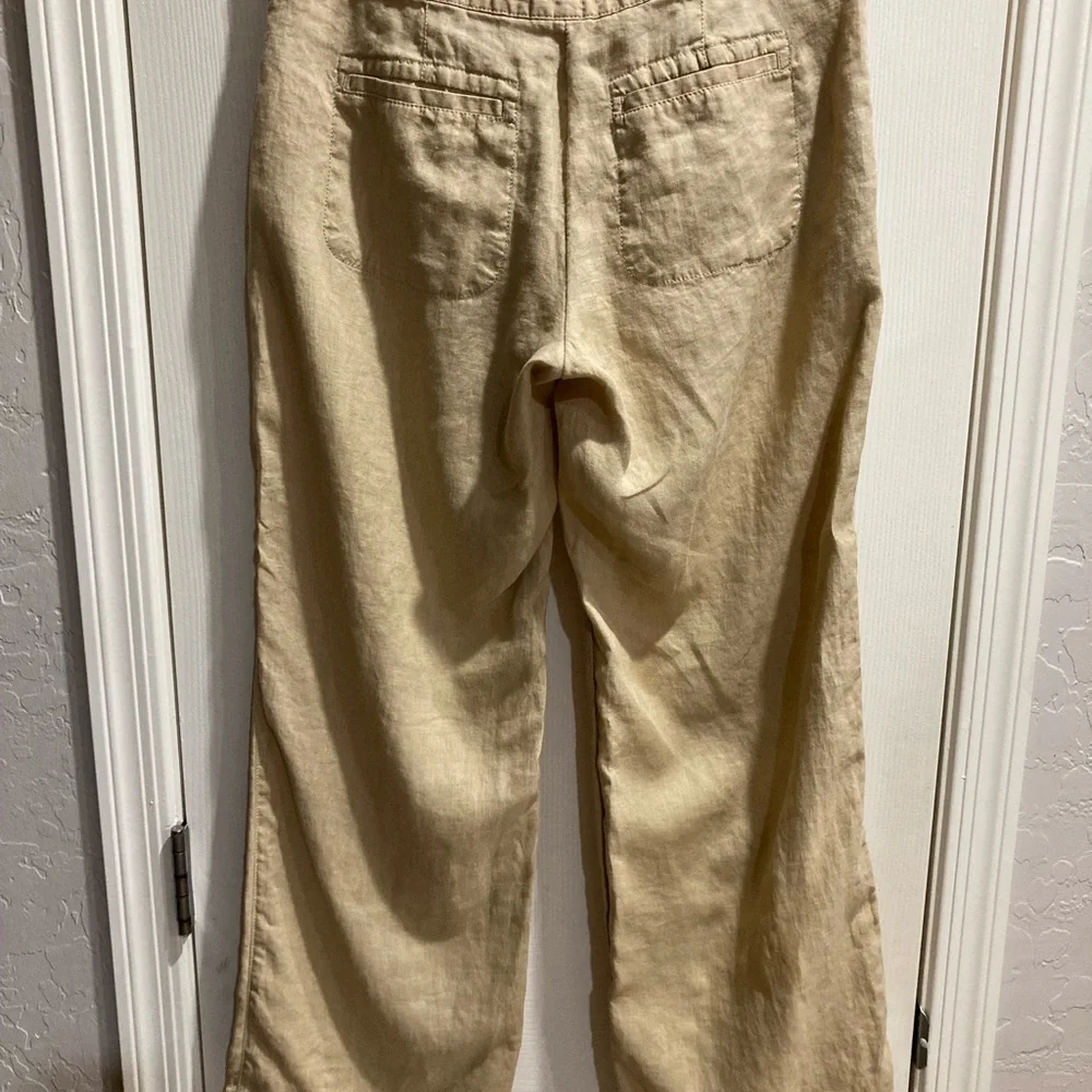 Banana Republic Women’s Khaki Linen Pants Size 6